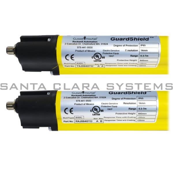 Allen Bradley 440L-P4J0640YD Guardshield Pair 14mm Res 640 mm (25.2 In) Product Image