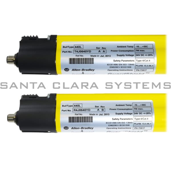Allen Bradley 440L-P4J0640YD Guardshield Pair 14mm Res 640 mm (25.2 In) Product Image