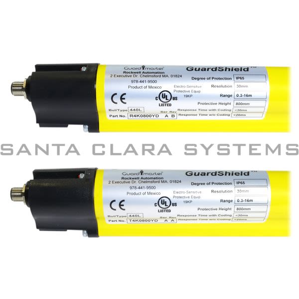 Allen Bradley 440L-P4K0800YD Safety Light Curtain | GuardMaster Guardshield Product Image