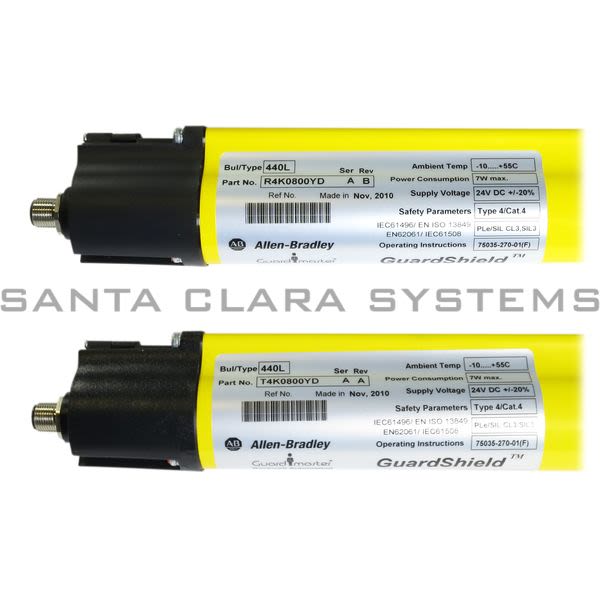 Allen Bradley 440L-P4K0800YD Safety Light Curtain | GuardMaster Guardshield Product Image