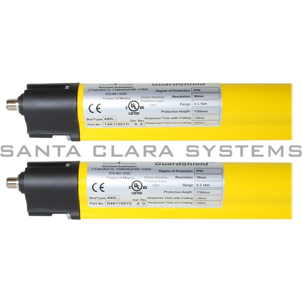 Allen Bradley 440L-P4K1760YD Safety Light Curtain Product Image