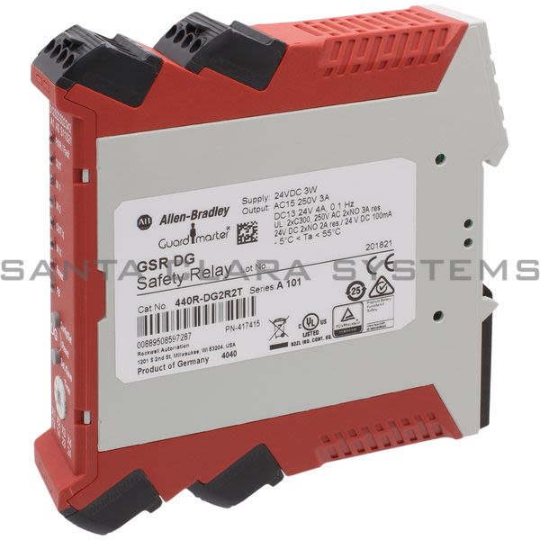 Allen Bradley 440R-DG2R2T Guardmaster Safety Relay Product Image
