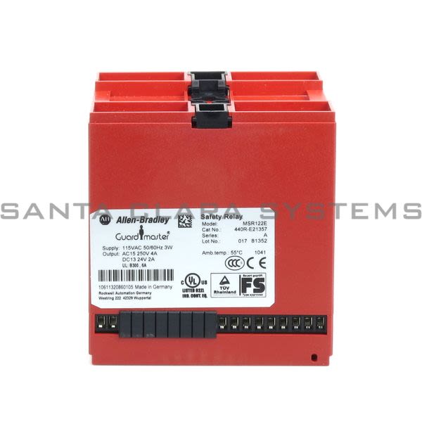 Allen Bradley 440R-E21357 Monitoring Safety Relay | GuardMaster MSR122E Product Image