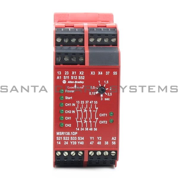 Allen Bradley 440R-M23084 Monitoring Safety Relay | GuardMaster MSR138 24V Product Image