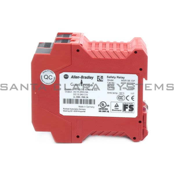 Allen Bradley 440R-M23084 Monitoring Safety Relay | GuardMaster MSR138 24V Product Image