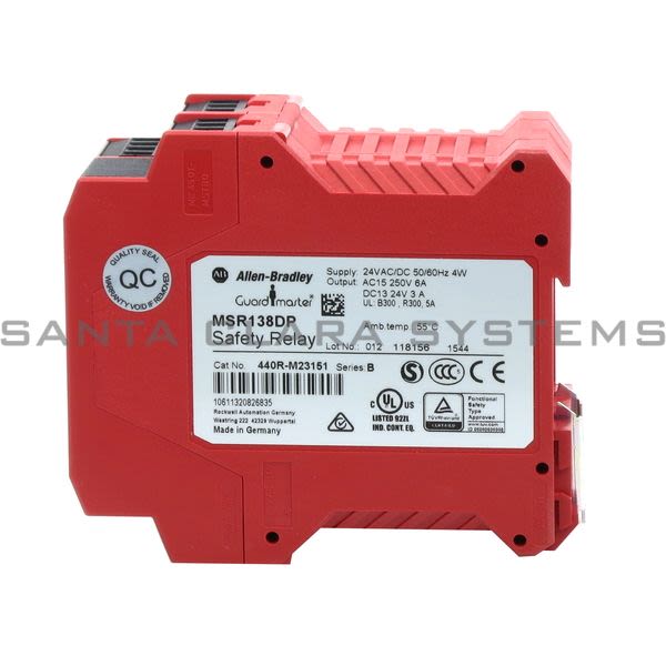 Allen Bradley 440R-M23151 Safety Relay | GuardMaster Minotaur MSR138DP 24V AC/DC Product Image