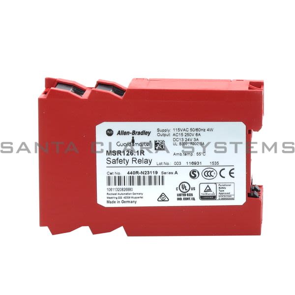 Allen Bradley 440R-N23119 Safety Monitoring Relay | GuardMaster MSR126.1R Product Image