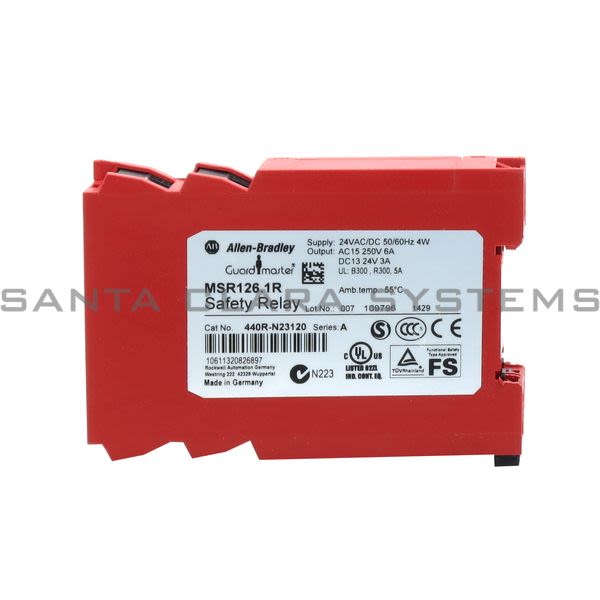 Allen Bradley 440R-N23120 Safety Relay | GuardMaster MSR126.1R Product Image