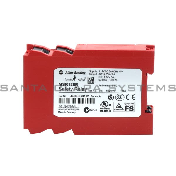 Allen Bradley 440R-N23122 Monitoring Safety Relay - MSR126R 115V Product Image