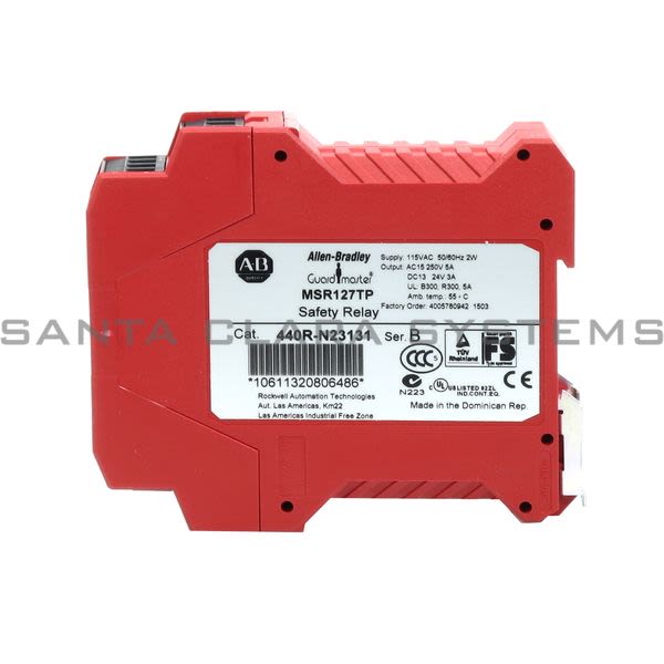Allen Bradley 440R-N23131 Monitoring Safety Relay | MSR127TP 115VAC Product Image