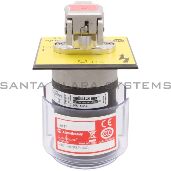 Allen Bradley 440T-MRPSE100C Single Key Rotary Switch Product Image
