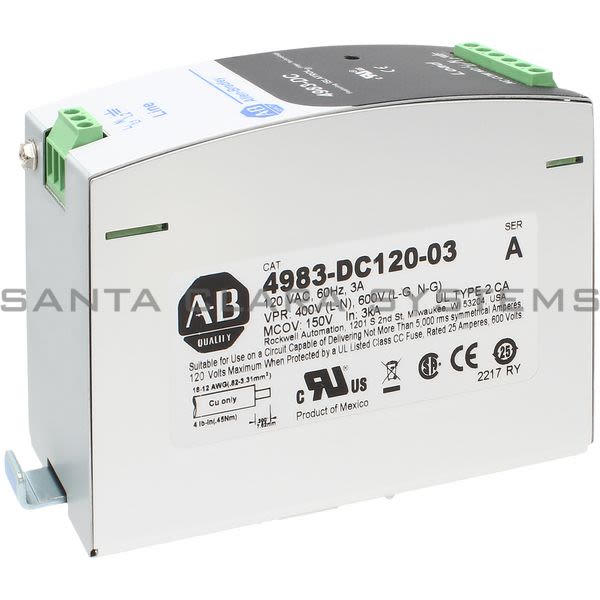 Allen Bradley 4983-DC120-03 Filter/Surge Protector Product Image