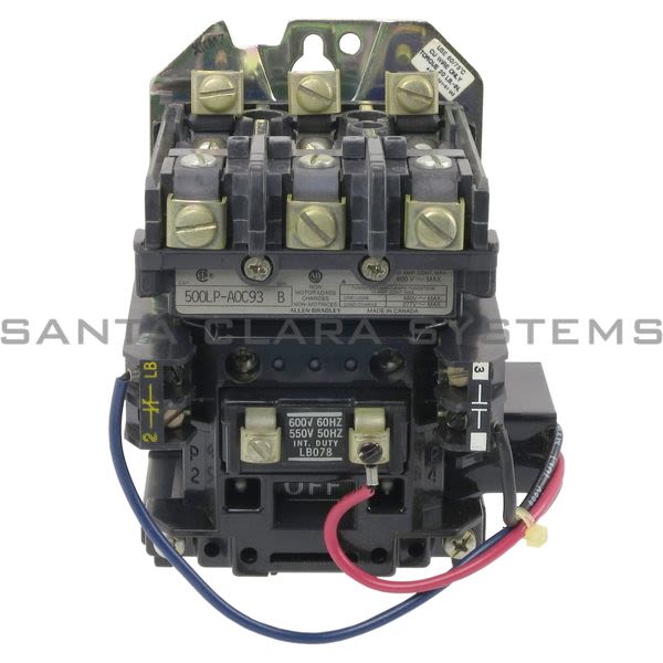 Allen Bradley 500LP-A0C93 Permanent Magnet Lighting Contactor Product Image