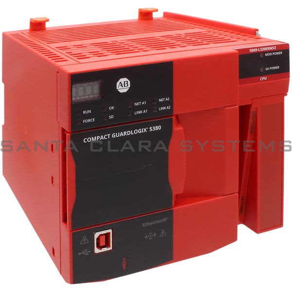 Allen Bradley 5069-L320ERMS3  Compact GuardLogix5380 Safety Controller Product Image