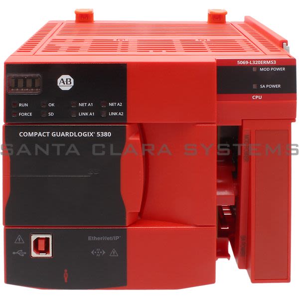 Allen Bradley 5069-L320ERMS3  Compact GuardLogix5380 Safety Controller Product Image