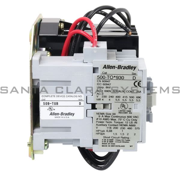 Allen Bradley 509-TOB Starter Product Image