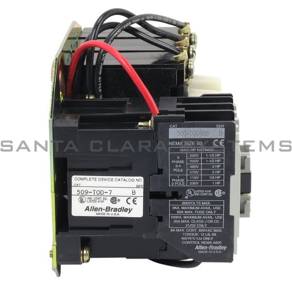 Allen Bradley 509-TOD-7 Starter Product Image