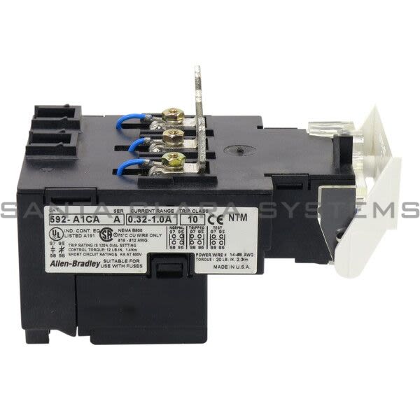 Allen Bradley 592-A1CA Overload Relay 0.32-1.0amp Product Image