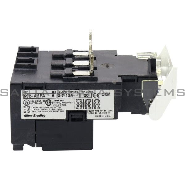 Allen Bradley 592-A2FA  Overload Relay Product Image
