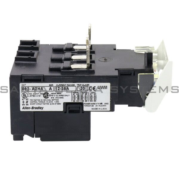 Allen Bradley 592-A2HA  Overload Relay Product Image