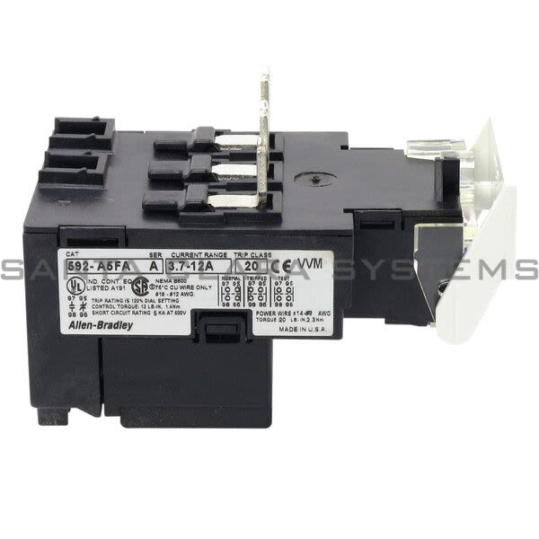 Allen Bradley 592-A5FA Overload Relay Product Image
