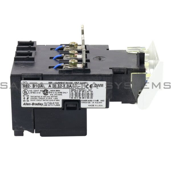 Allen Bradley 592-B1CA Relay, Overload Product Image