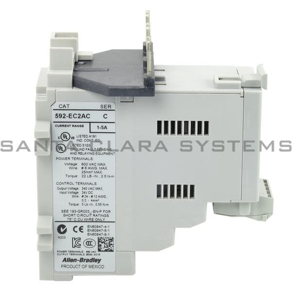 Allen Bradley 592-EC2AC Overload Relay Product Image