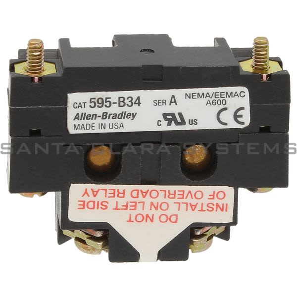 Allen Bradley 595-B34 Auxillary Contact Product Image