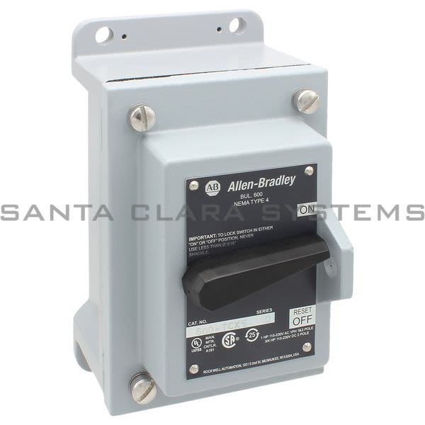 Allen Bradley 600-TCX5 Manual Starting Switch Product Image