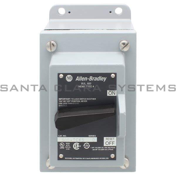 Allen Bradley 600-TCX5 Manual Starting Switch Product Image