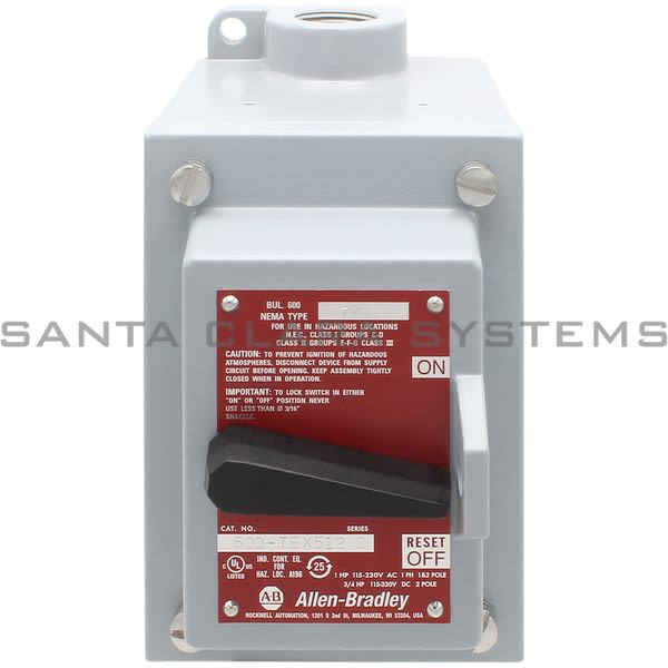 Allen Bradley 600-TEX512 Manual Starting Switch Product Image