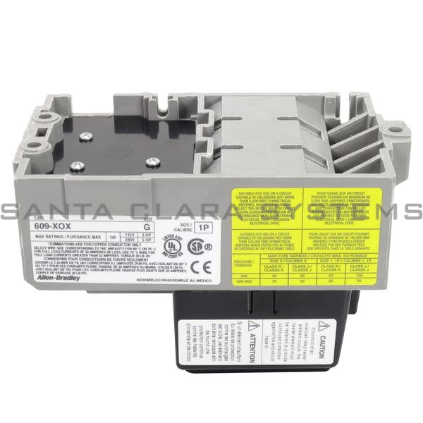Allen Bradley 609-XOX Manual Starter Push Button Product Image