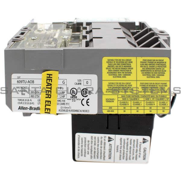 Allen Bradley 609TU-AOB Manual Starter Product Image