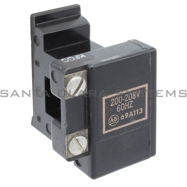 Allen Bradley 69A113 Coil Size 00 208 Volt 60 HZ Product Image