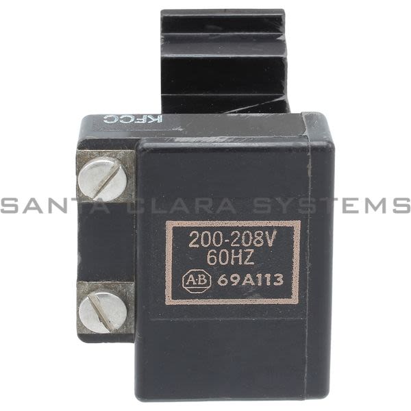 Allen Bradley 69A113 Coil Size 00 208 Volt 60 HZ Product Image