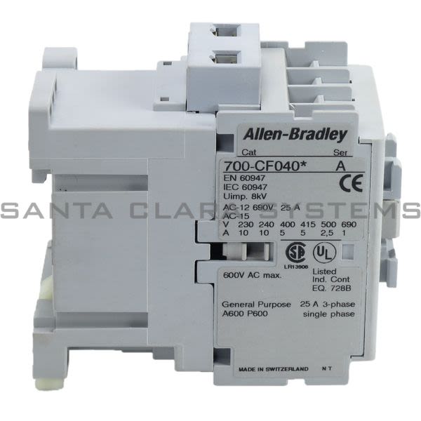 Allen Bradley 700-CF040T Control Relay Product Image