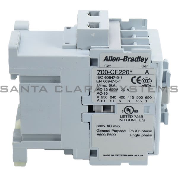 Allen Bradley 700-CF220D Control Relay Product Image