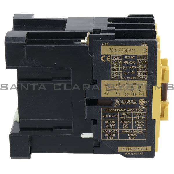 Allen Bradley 700-F220A11 Control Relay Product Image