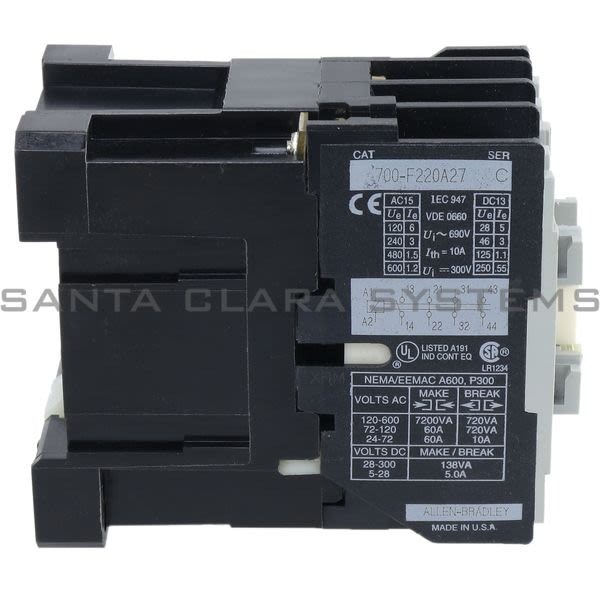 Allen Bradley 700-F220A27 Control Relay Product Image