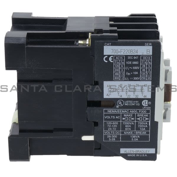 Allen Bradley 700-F220B24 Type F Control Relay Product Image
