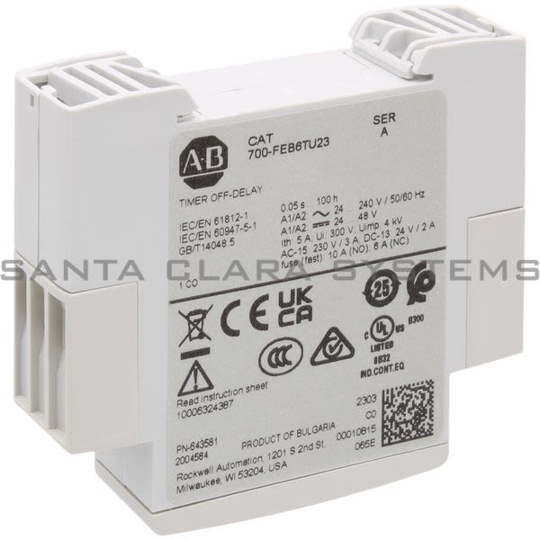 Allen Bradley 700-FEB6TU23 Timing Relay Product Image