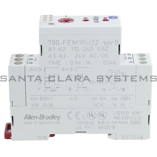 Allen Bradley 700-FEM1RU22 Timing Relay Product Image