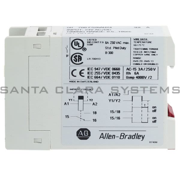 Allen Bradley 700-FS26AU24 Timing Relay Product Image
