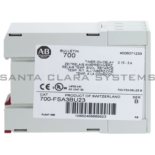 Allen Bradley 700-FSA3BU23 Timer On-Delay Product Image