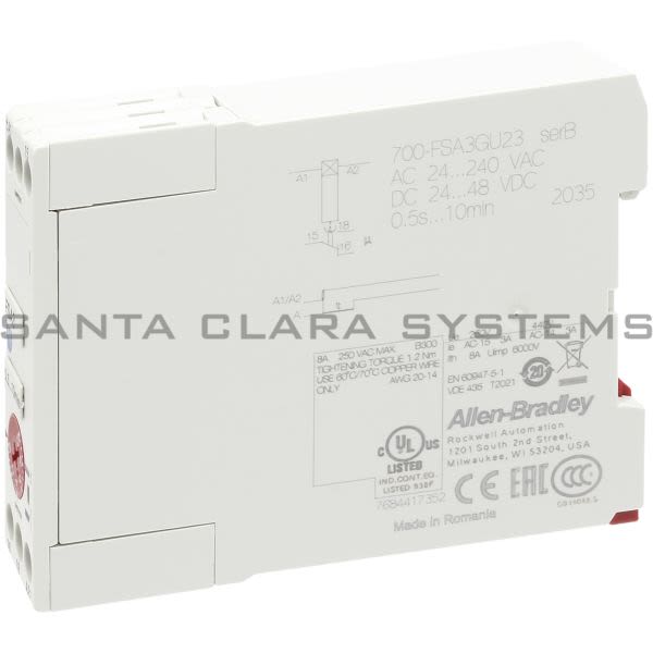 Fsa Gu Allen Bradley Timing Relay Santa Clara Systems