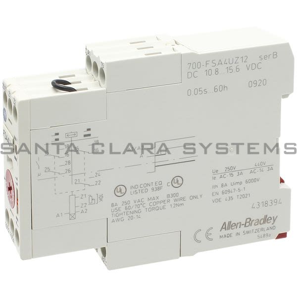 Allen Bradley 700-FSA4UZ12 Timing Relay Product Image