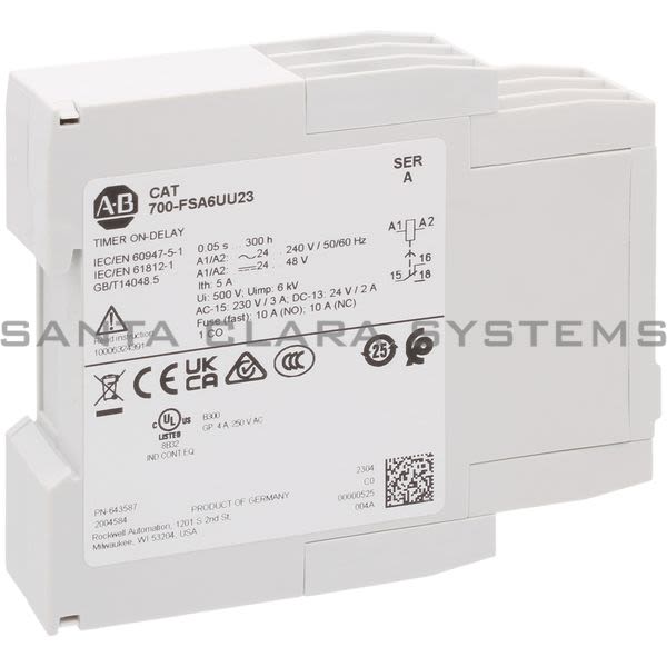 Allen Bradley 700-FSA6UU23 Timing Relay Product Image