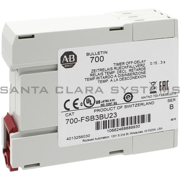 Allen Bradley 700-FSB3BU23 Timing Relay Product Image