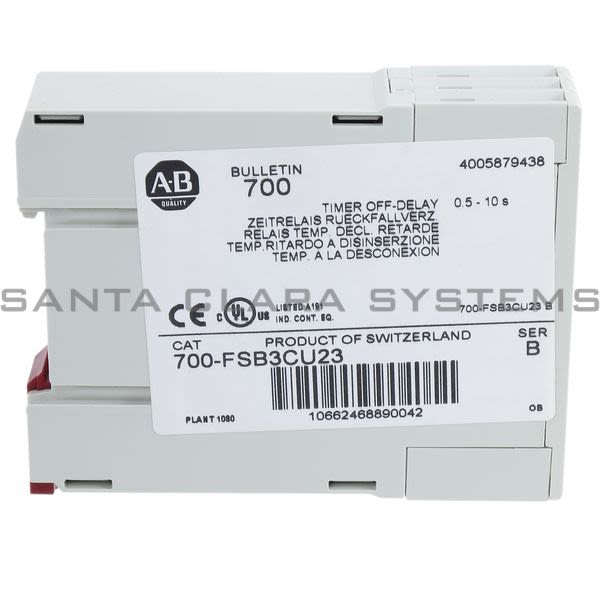 Allen Bradley 700-FSB3CU23 Timer Off-Delay Product Image
