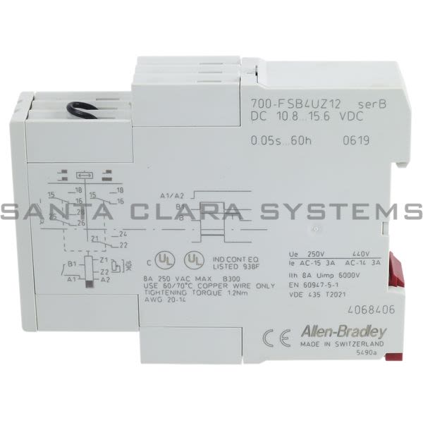 Allen Bradley 700-FSB4UZ12 Timing Relay Product Image
